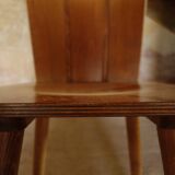 Scandinavian midcentury wooden chairs.