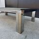 1970s smoked glass chrome coffee table