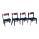 Mid-Century Scandinavian Modern Teak Dining Chairs, Set of 4