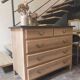 Renovated old wooden chest of drawers
