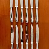 Christofle perles 12 couteaux de table 24,5 cm