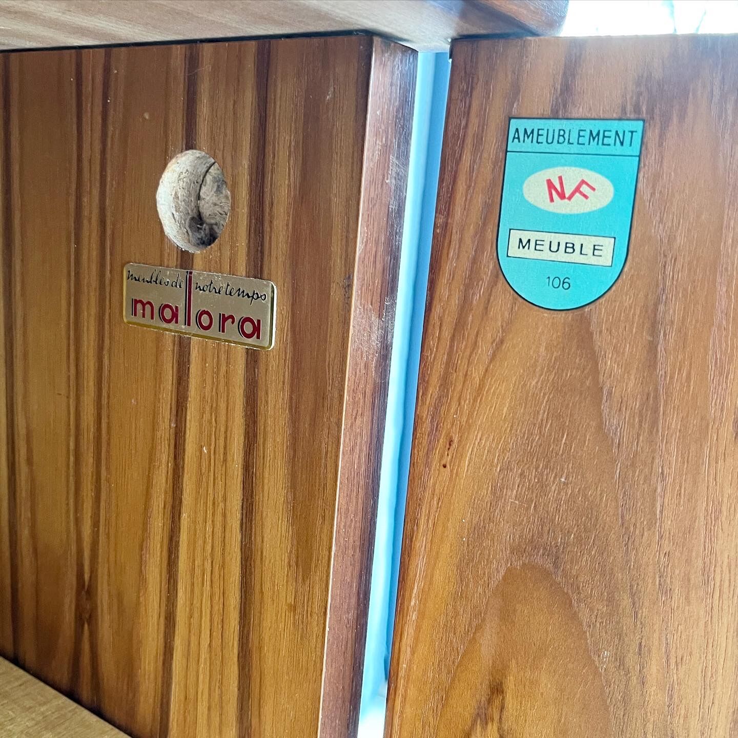 Teak enfilade 60s signed Malora