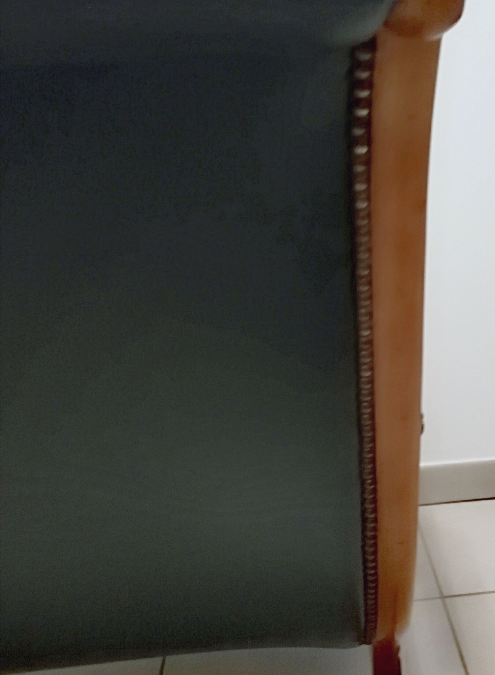 Chesterfield model Victoria chair in dark green leather