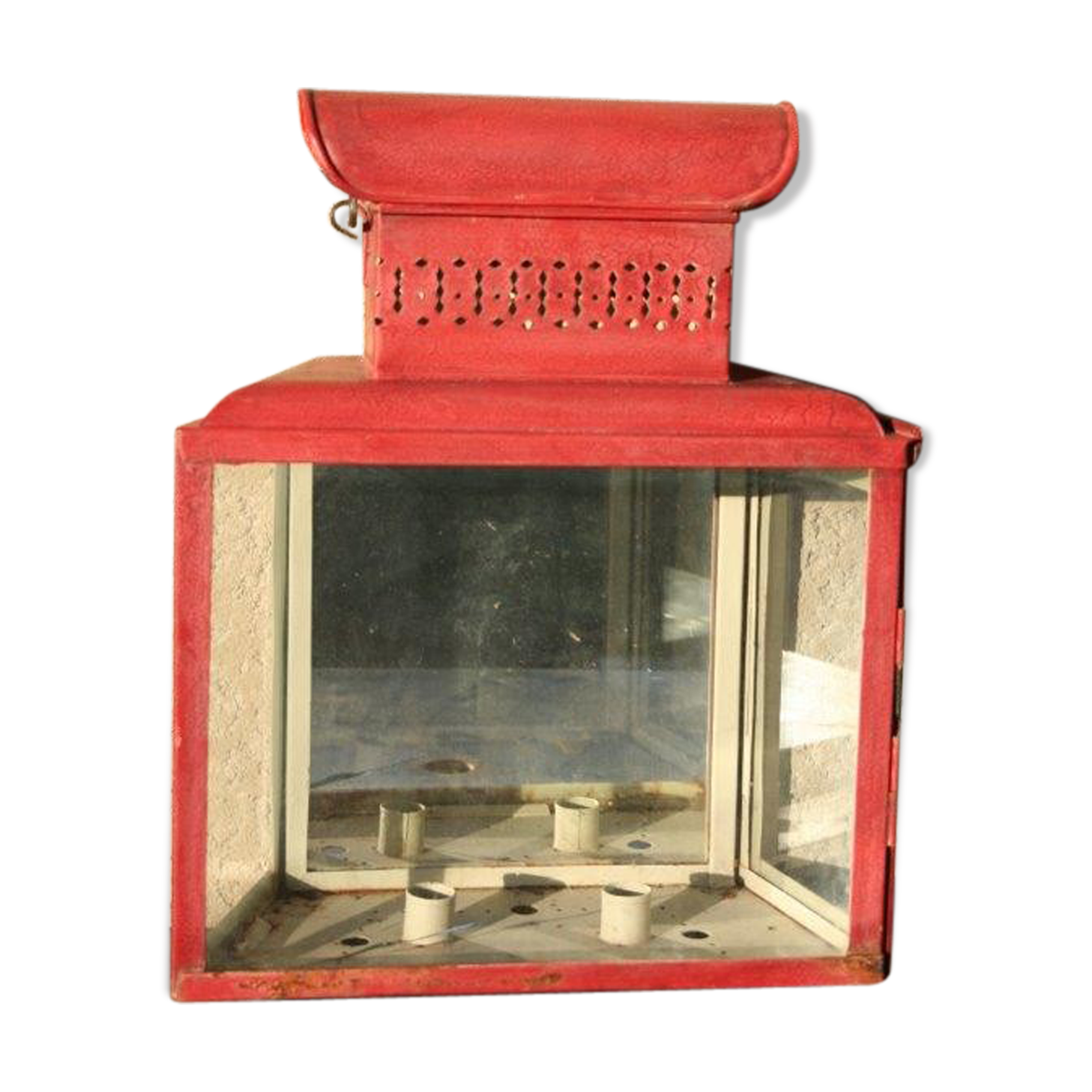 Painted sheet metal wall Lantern