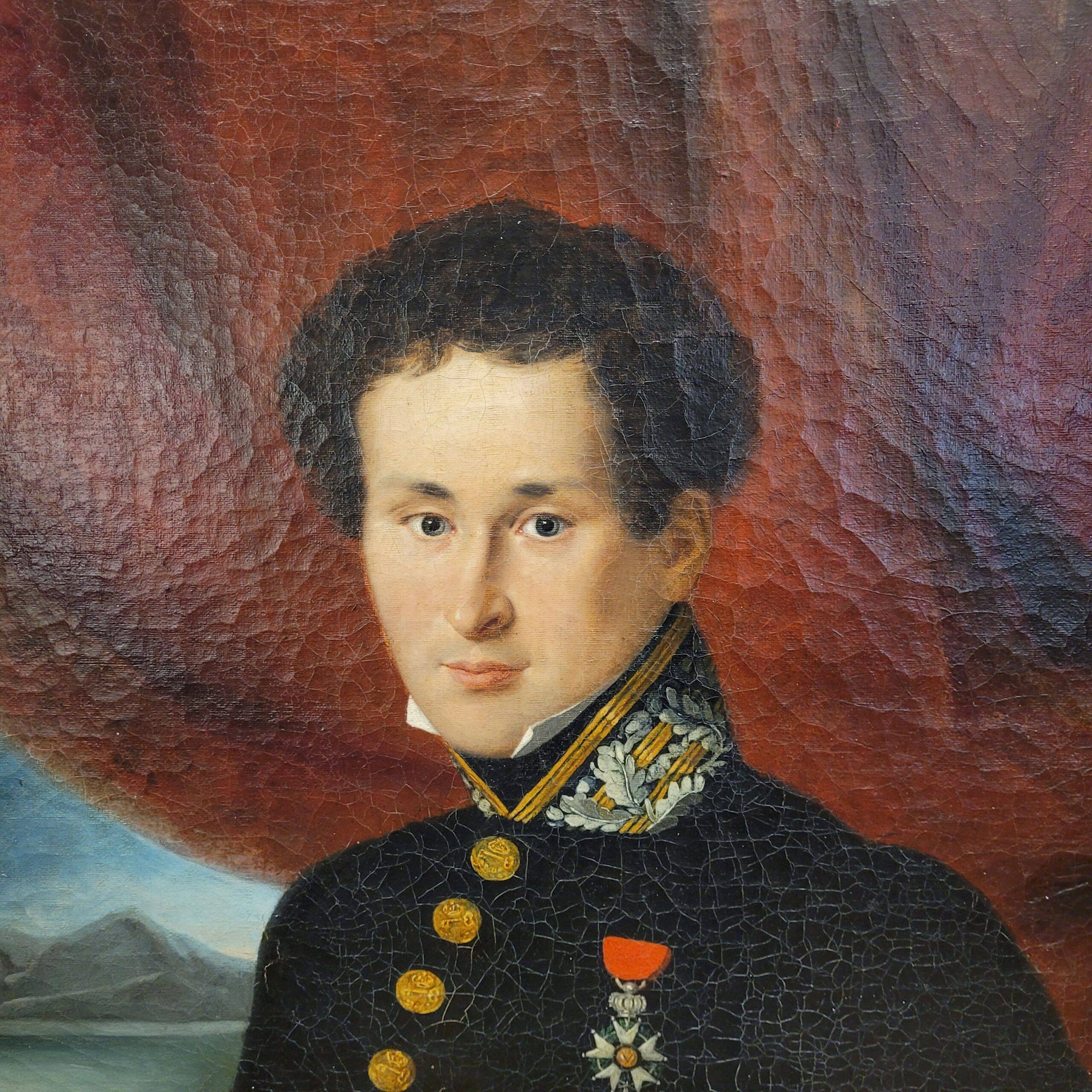 Portrait of military officer, Julie Delamontre, Charles X, 1832 – France