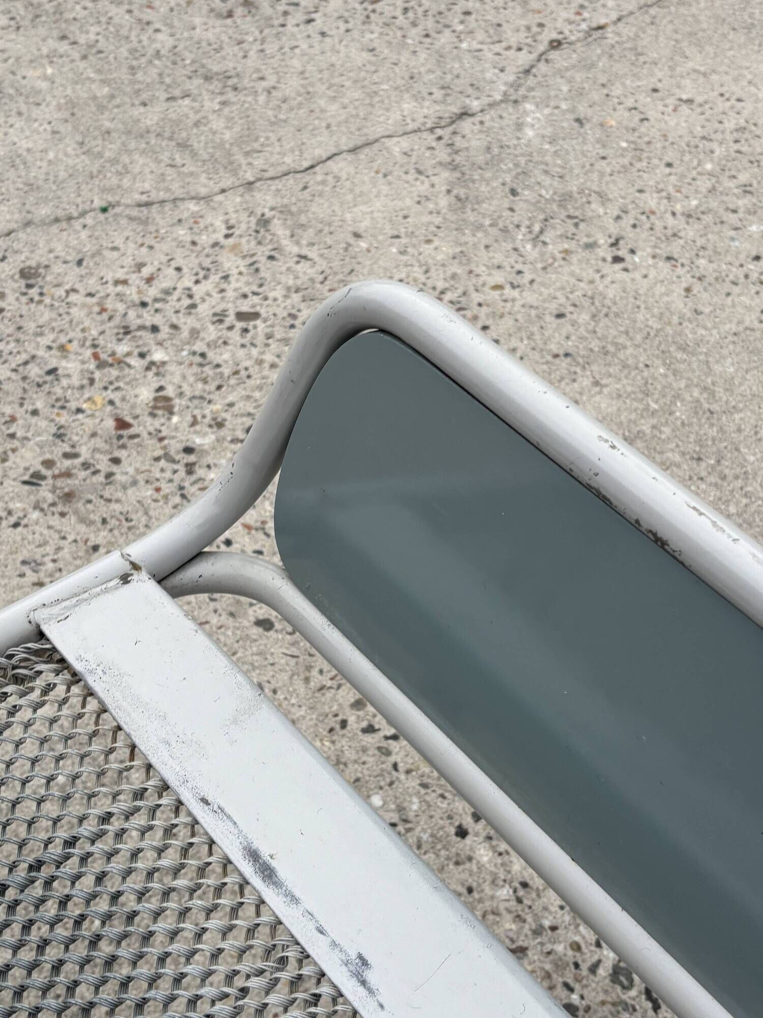 Vintage daybed 1960s minimalist metal from the Netherlands design