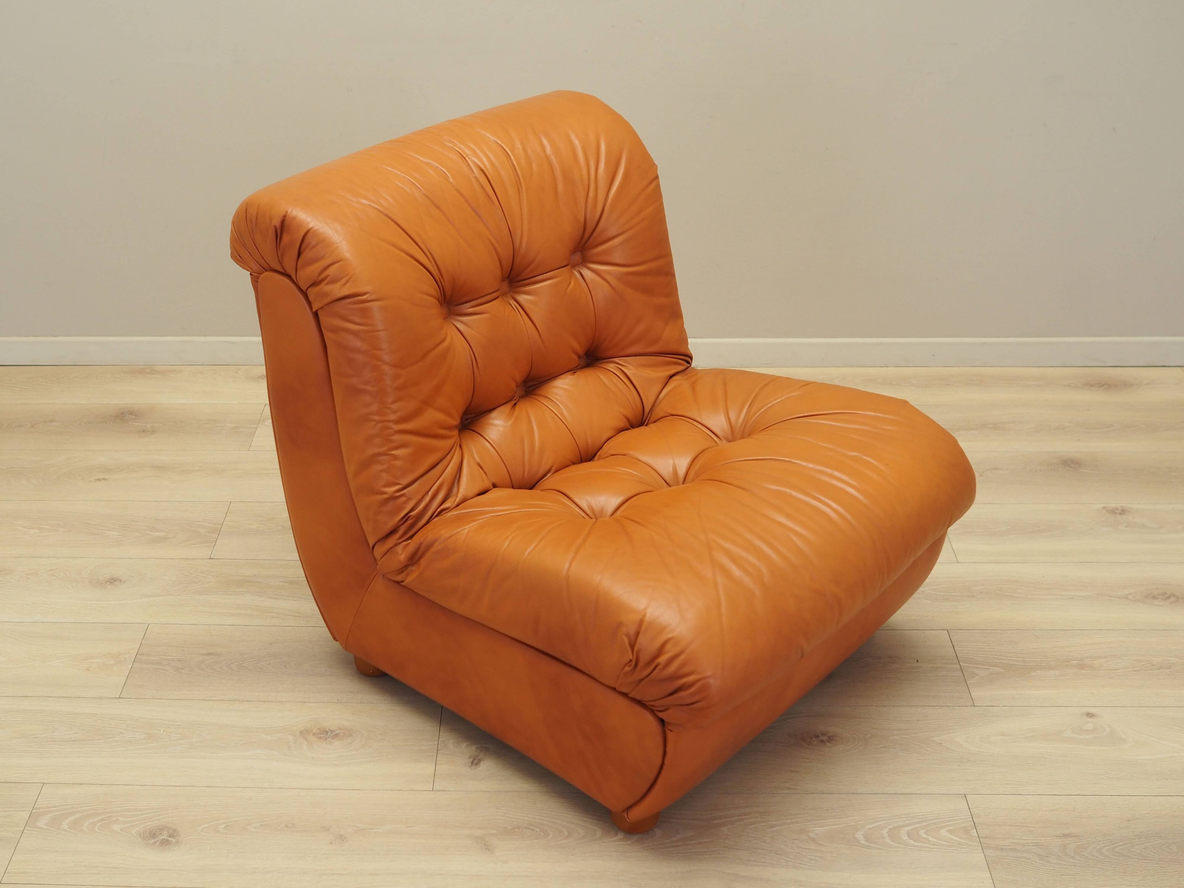 Red armchair, Italian design, 1970s, production: Italy