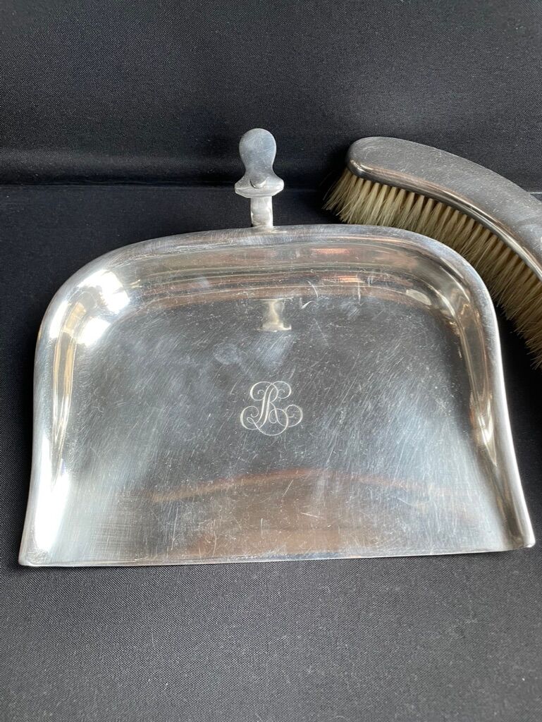 Christofle silver metal garbage