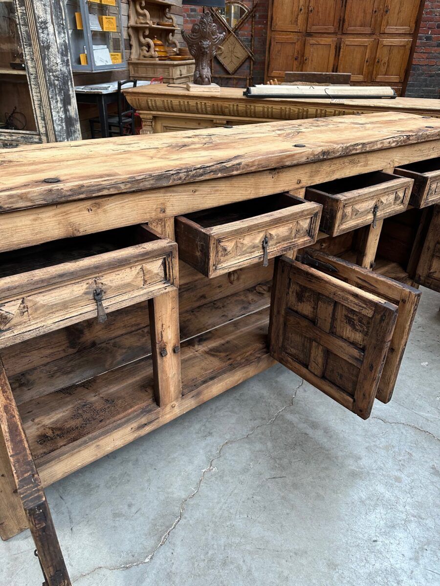 Pair of brutalist sideboards