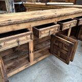 Pair of brutalist sideboards