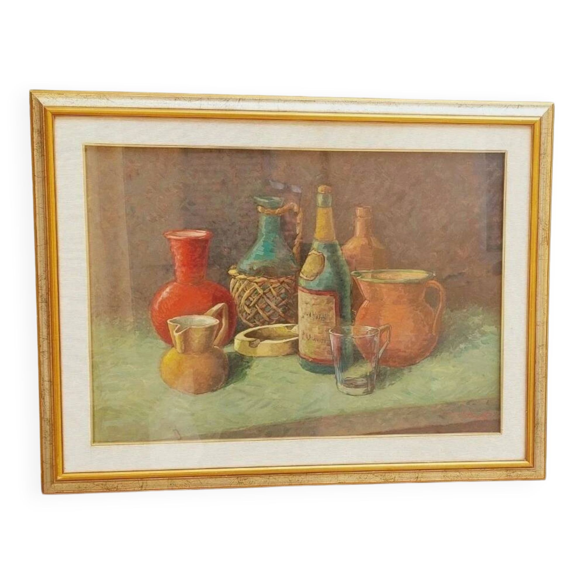 Oil painting on canvas Still life Spartaco Piancastelli 50x70 year