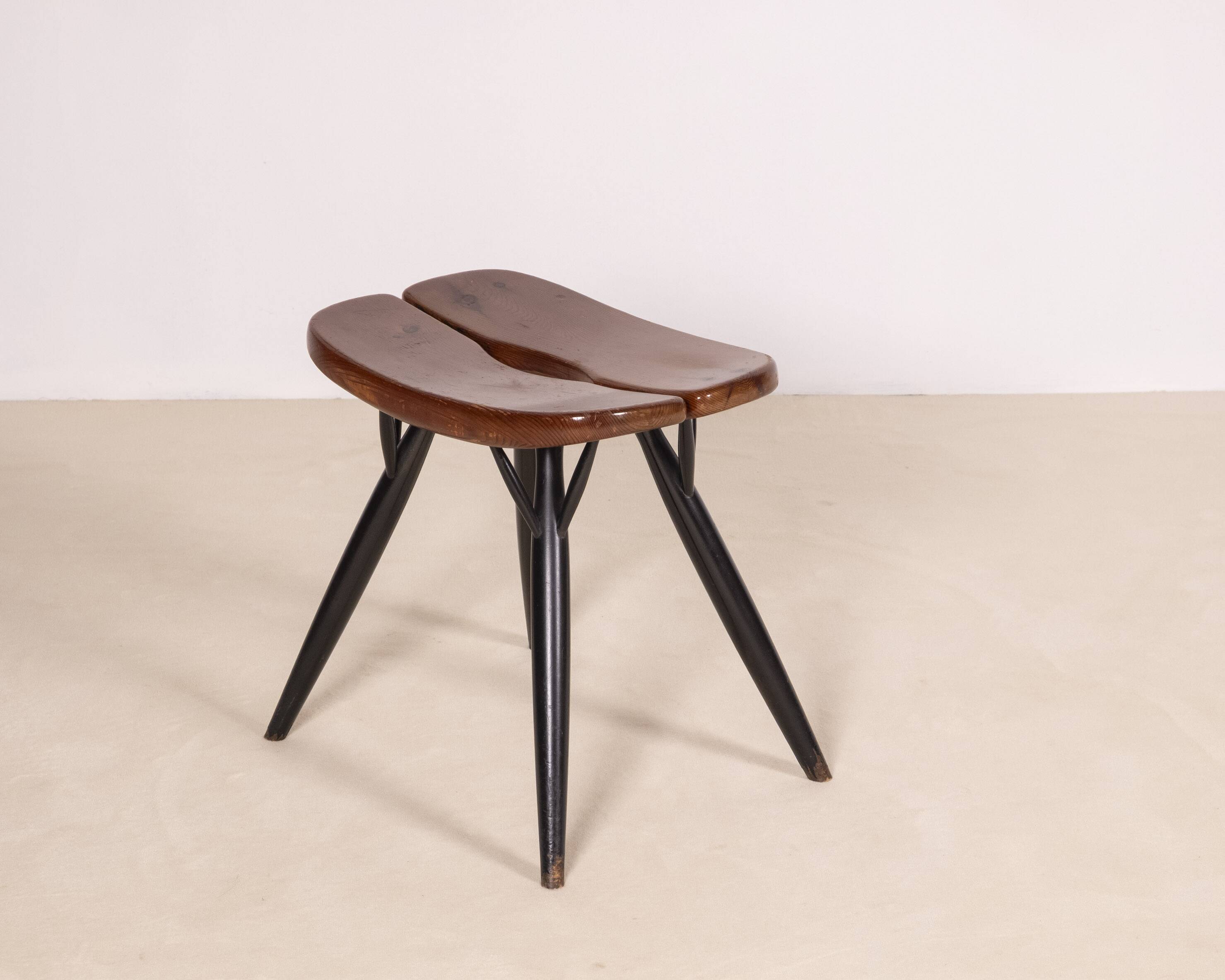 Early Pirkka Stool by Ilmari Tapiovaara for Laukaan Puu, 1950s