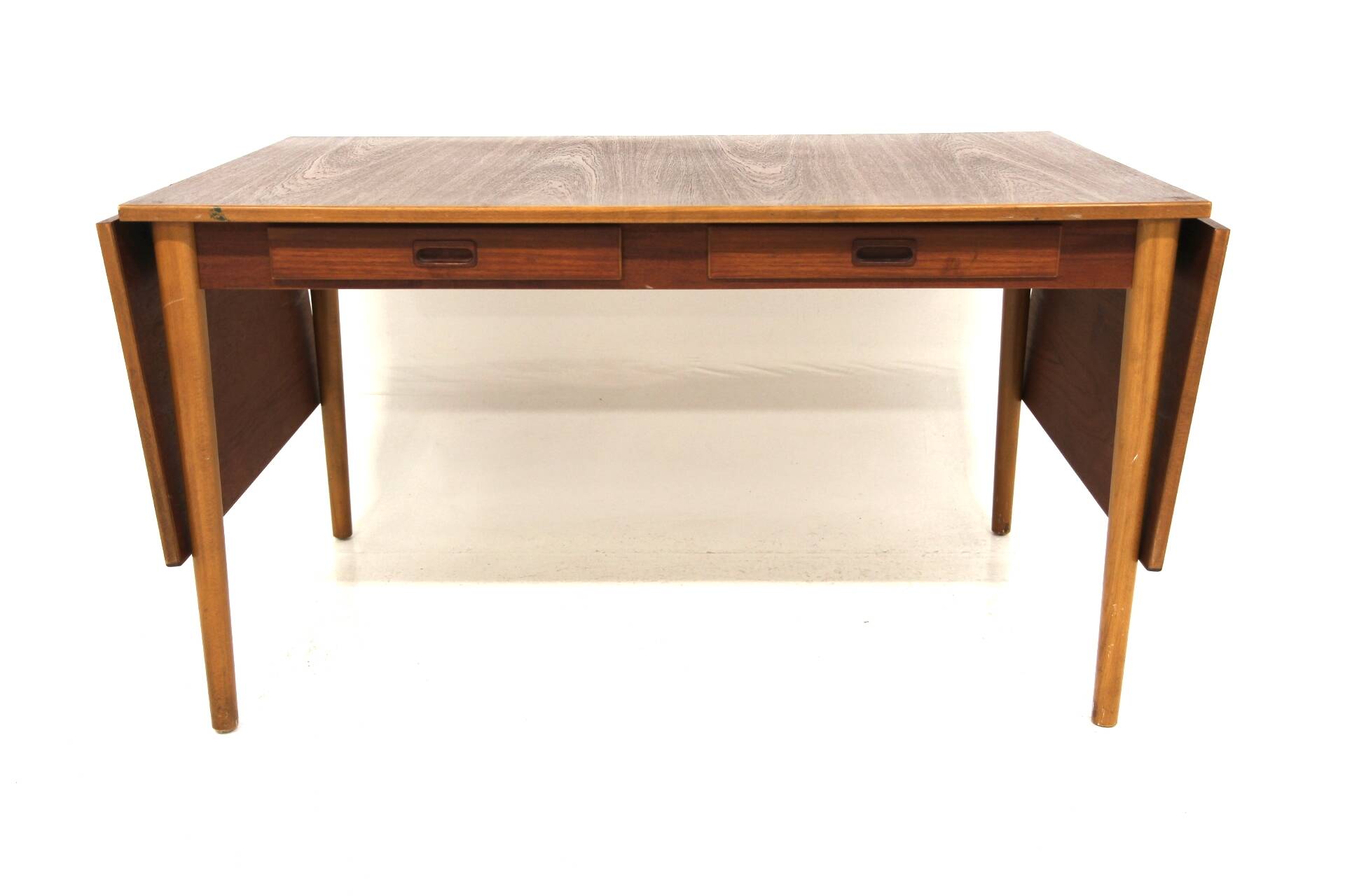 Scandinavian teak desk, Hugo Troeds, Bjärnum, Sweden, 1950