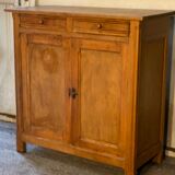 Old parisian raw wood side board