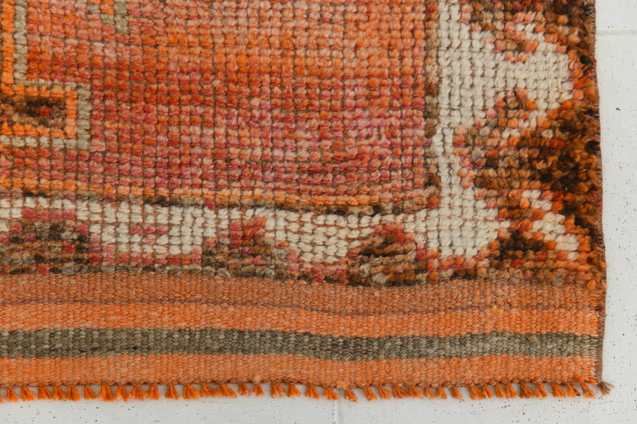 4x12 Sun Muted Vintage Runner, Long Wide Runner Rug, 107x368Cm
