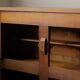Four-door solid oak sideboard – France, 1960s