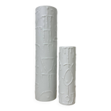 Set of 2 Abstract porcelain Vases by Cuno Fischer for Rosenthal, Germany, 1