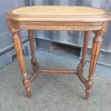 Banquette de piano cannee ancienne style Louis XVI