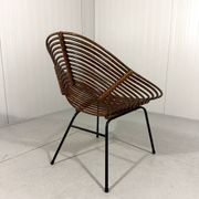 Rattan easy chairs by Rohé Noordwolde, Netherlands 1950-60’s