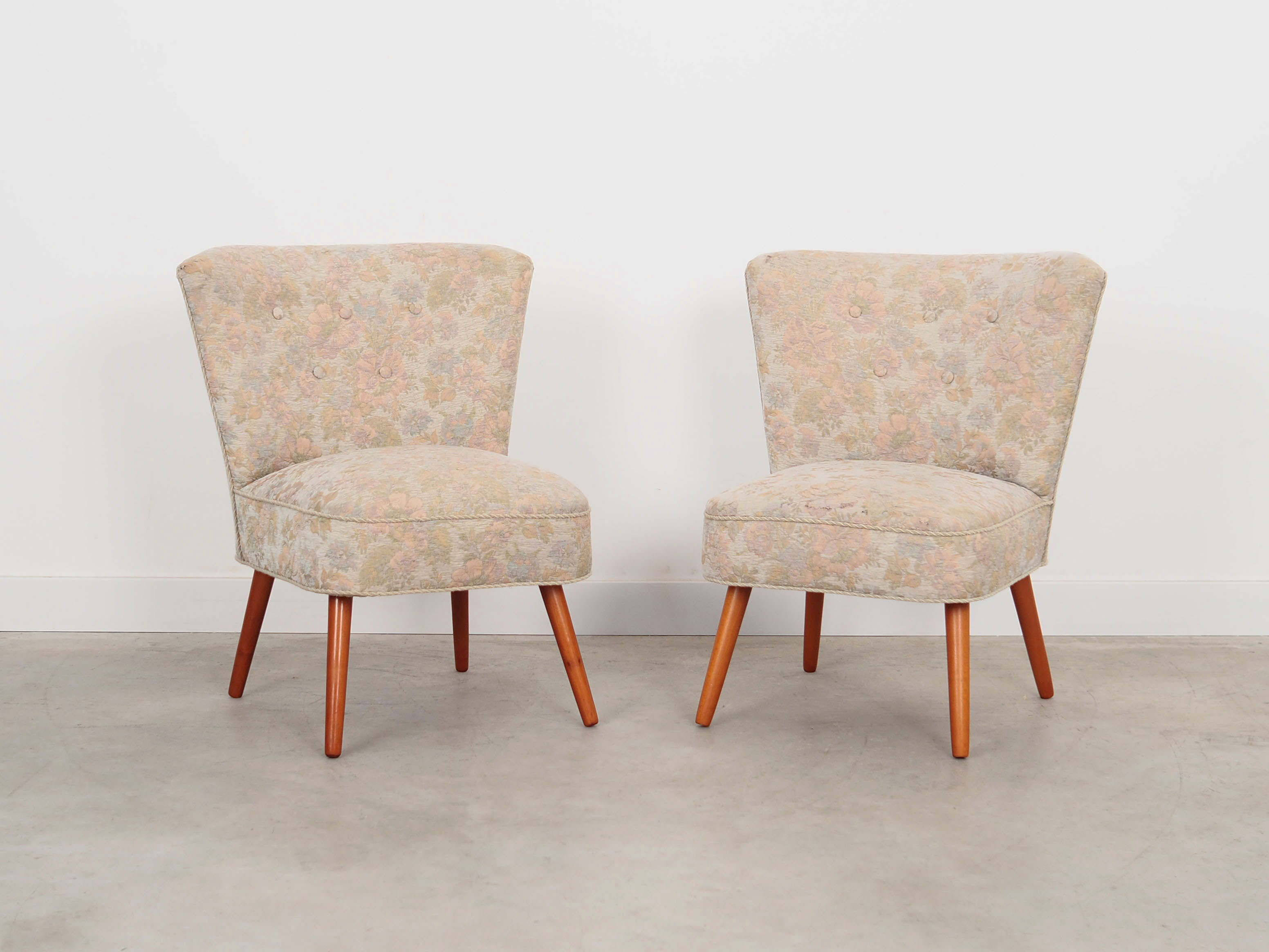 Ensemble de deux fauteuils en hêtre, design danois, années 1970, production: Danemark