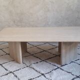 Coffee table in travertine