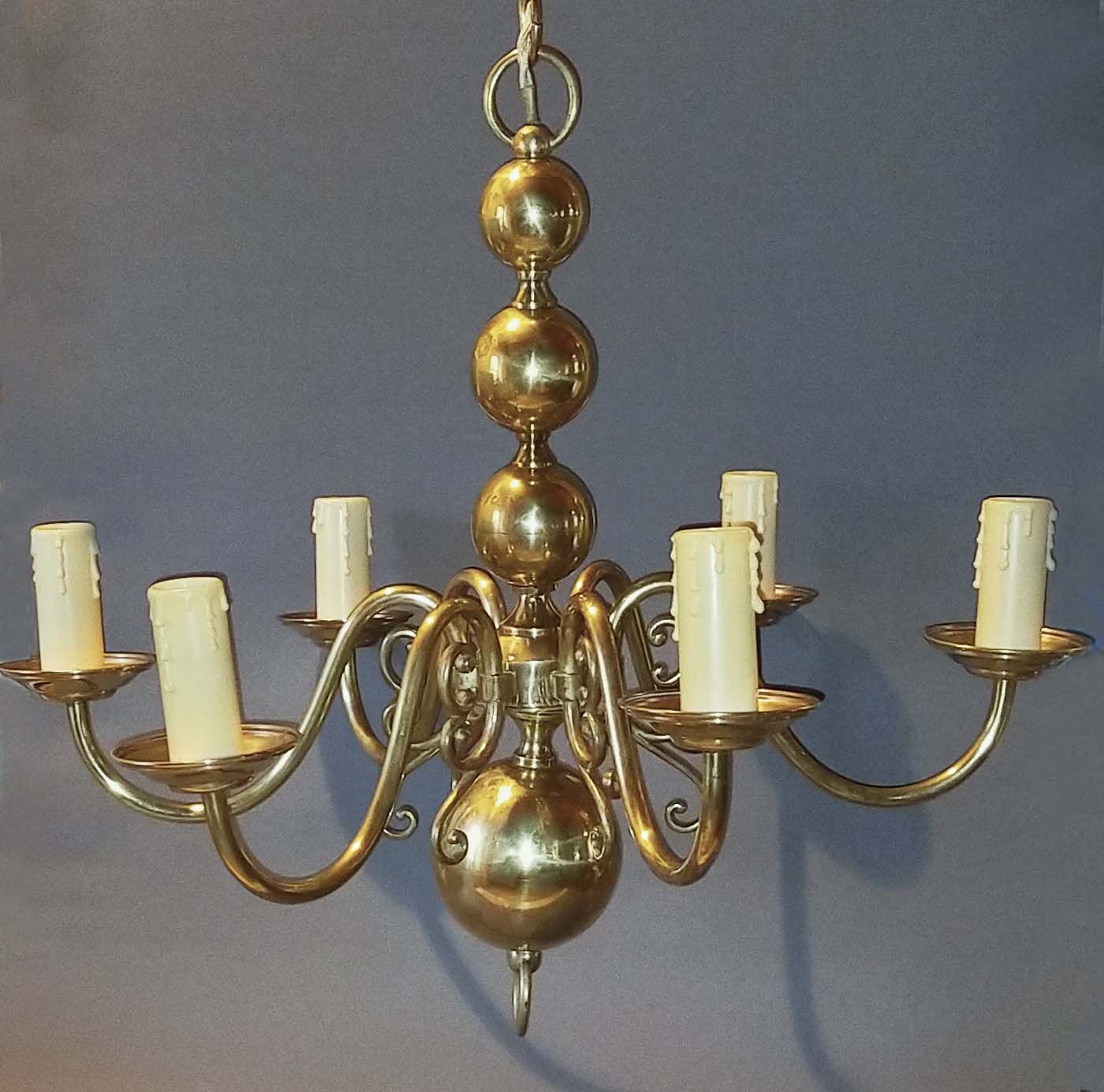 Dutch chandelier 6 lights