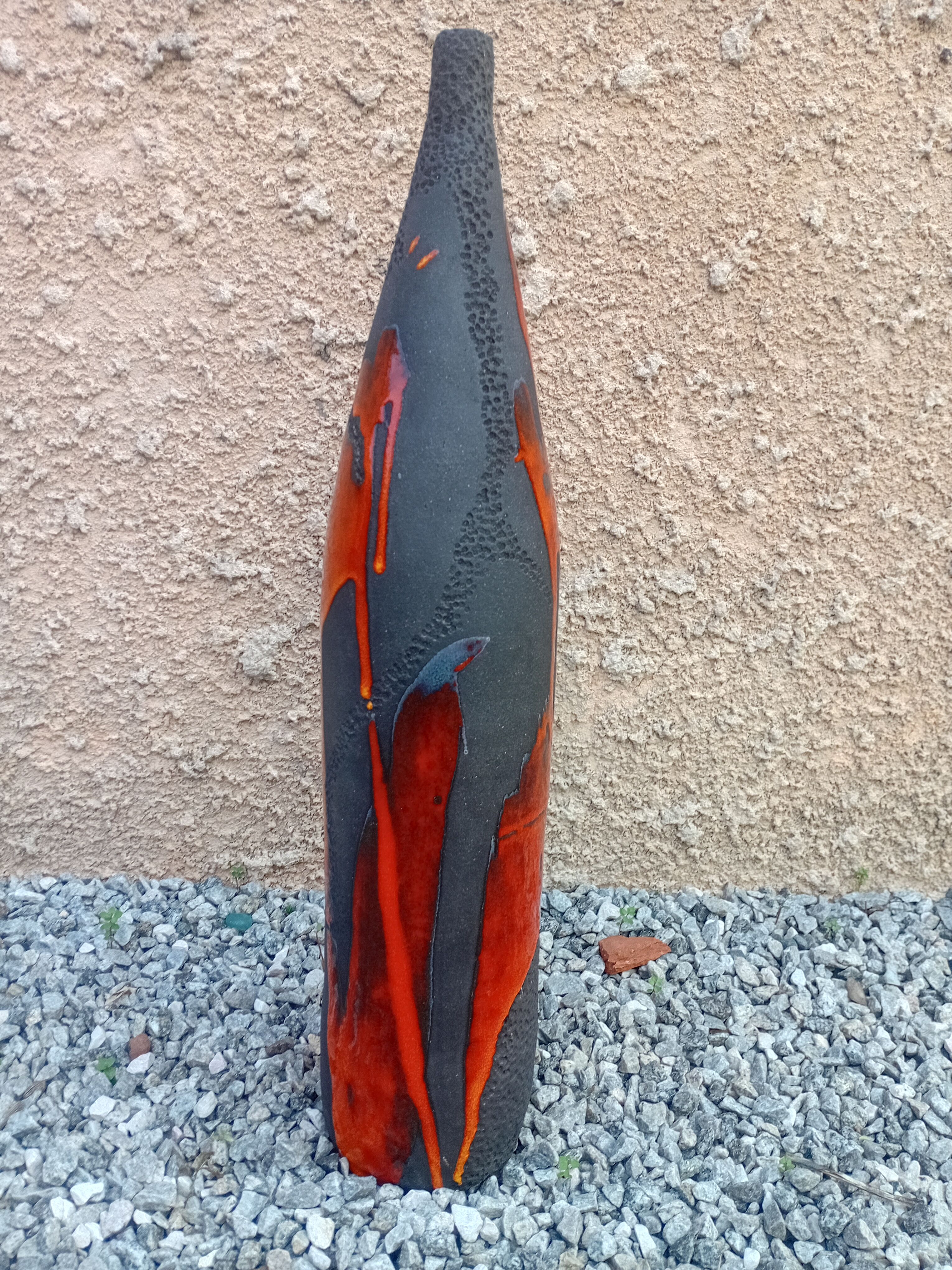 Bouteille grès noir