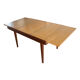 Extensible in the 1960s teak dining table