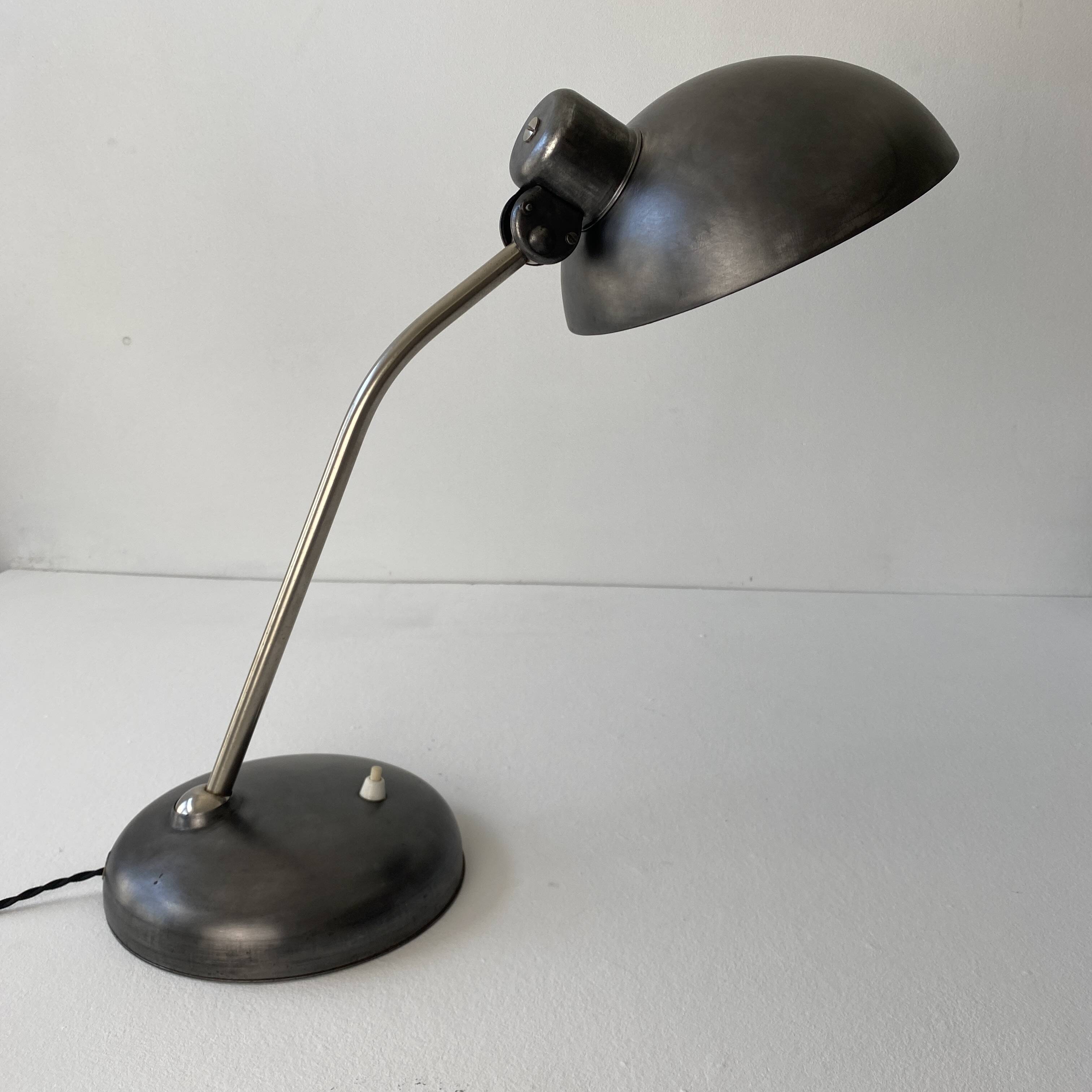 Ancienne lampe de bureau industrielle bauhaus « rech laternen »
