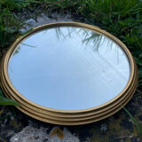 Vintage gold mirror round top
