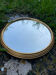 Vintage gold mirror round top