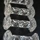 8 cutlery holders made of cut glass