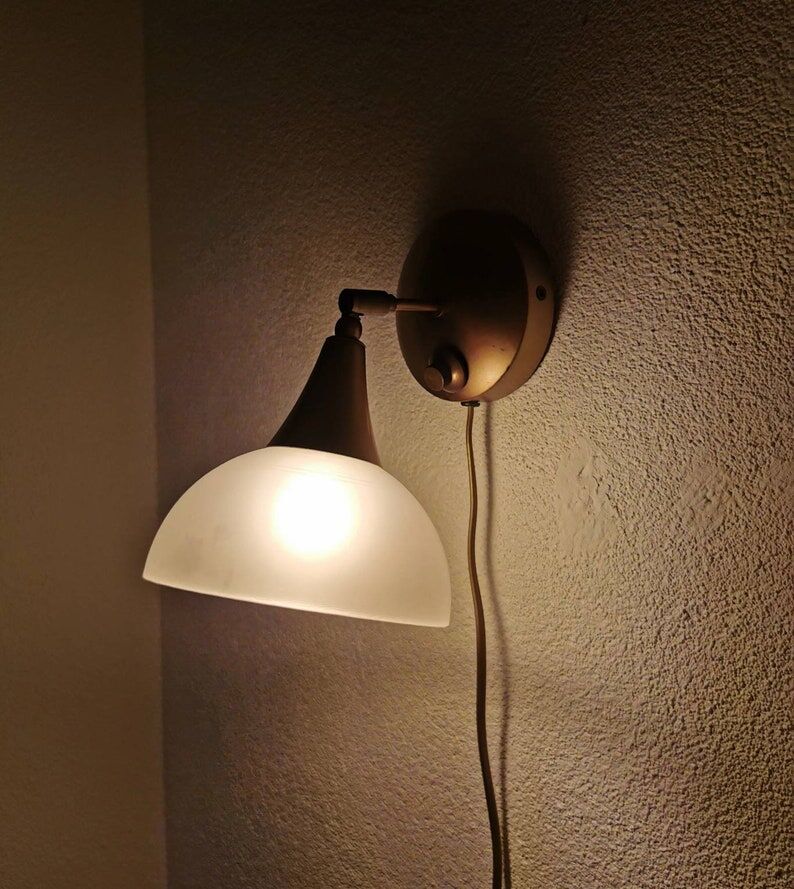 Golden Steinhauer wall lamp, 1980