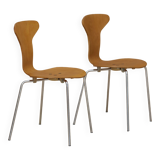 2 Mosquito 3105 chairs by Arne Jacobsen for Fritz Hansen circa 1969