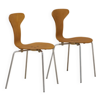 2 chaises Mosquito 3105 par Arne Jacobsen pour Fritz Hansen circa 1969