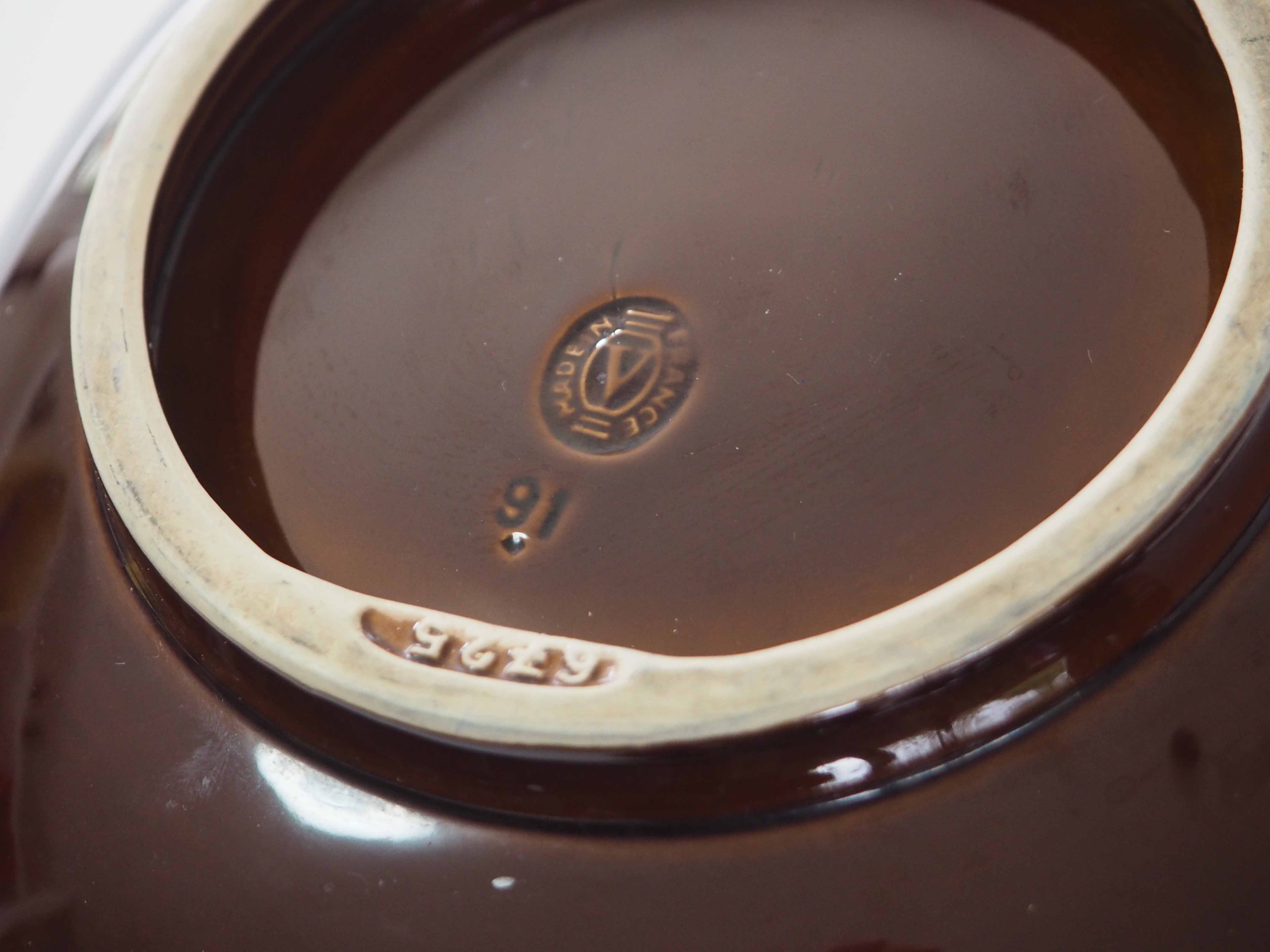 Dessert service 6 ramekins and salad bowl vallauris