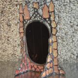 Tinted glass and lead mirror