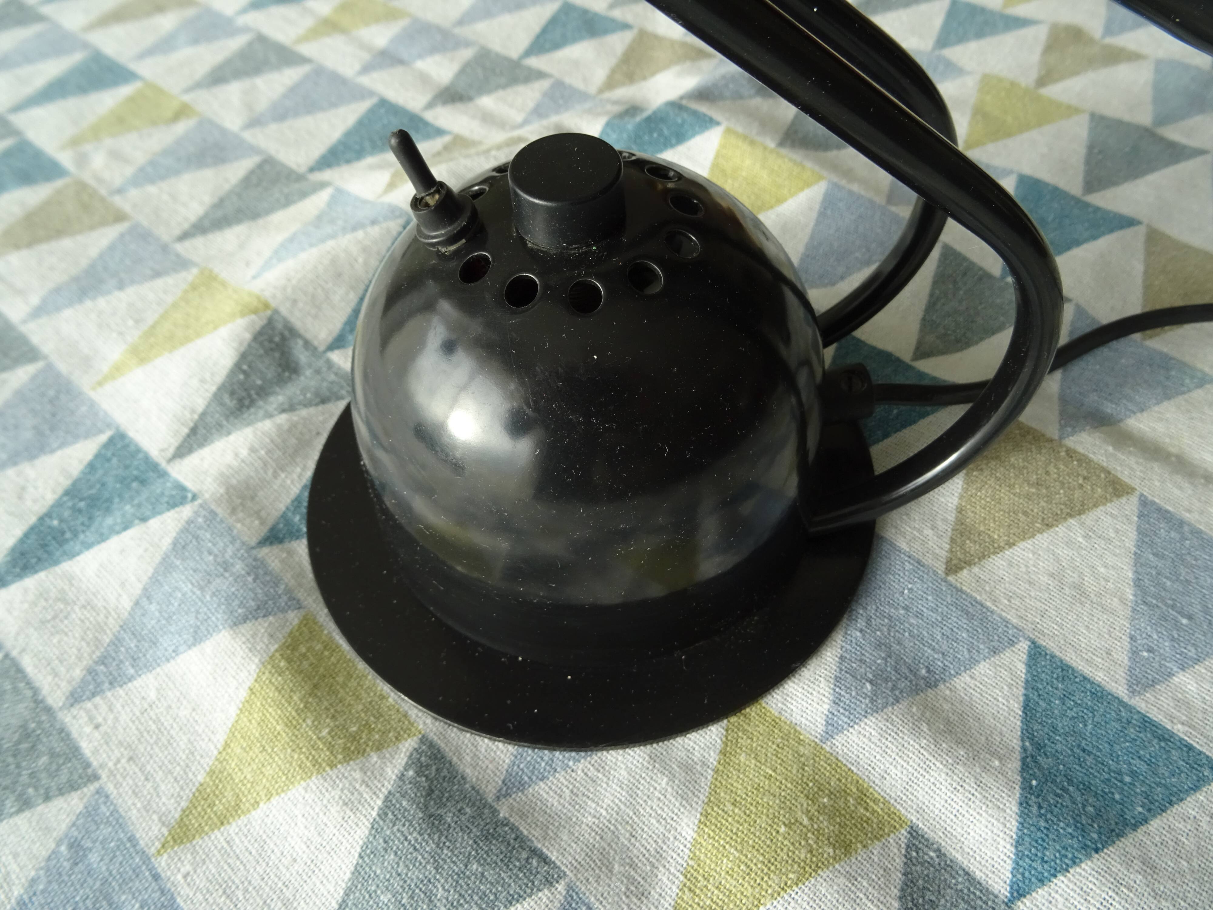 Aluminor articulated lamp black metal Vintage 70/80