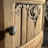 Small Art Deco piece in solid walnut and marble - 1930s