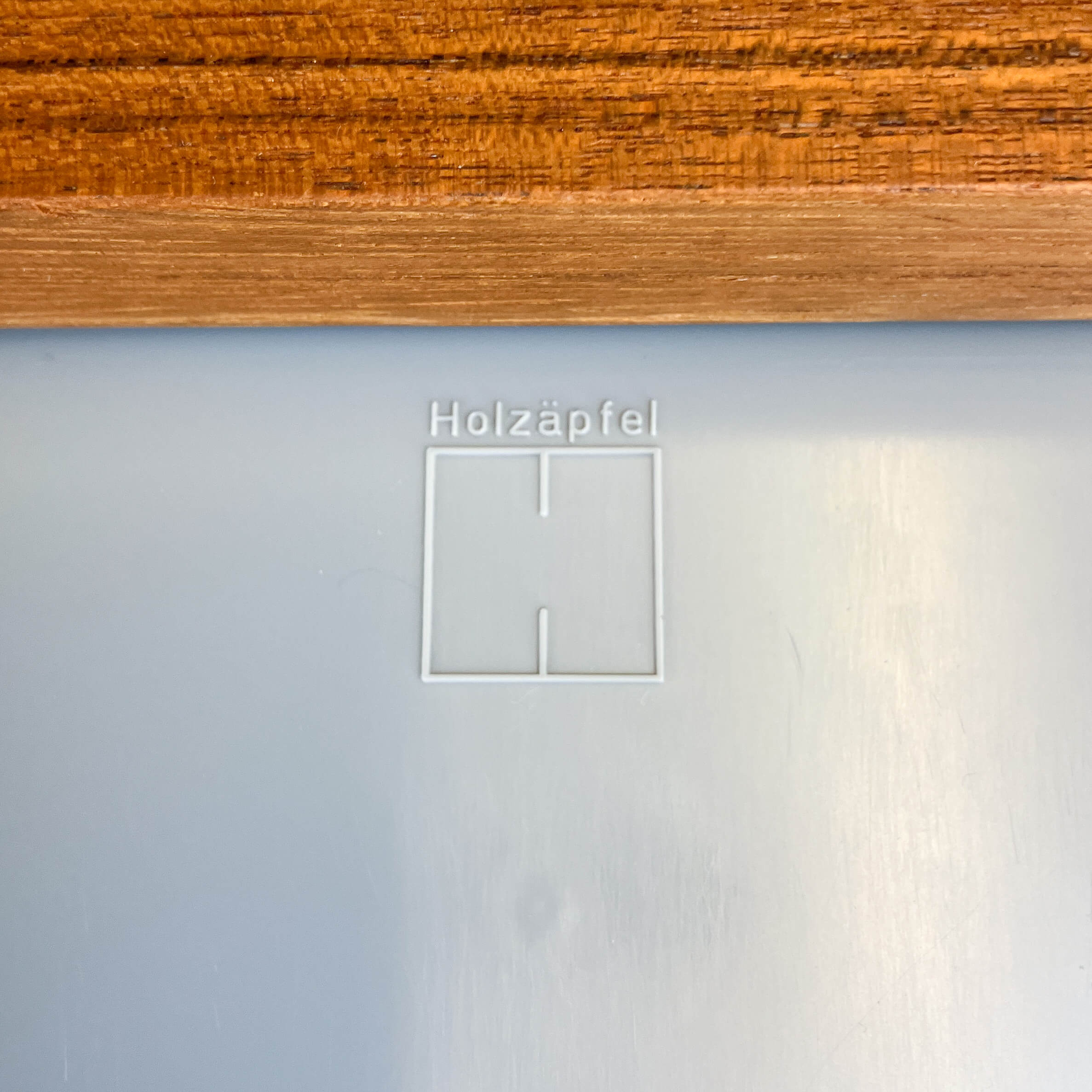 Bureau par Herbert Hirche pour Holzäpfel, teck avec acier tubulaire, années 1960.