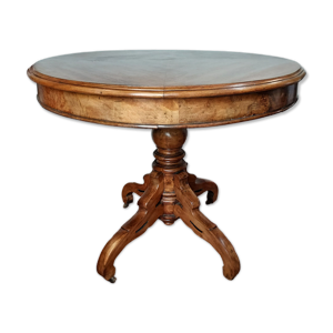 Table guéridon en noyer