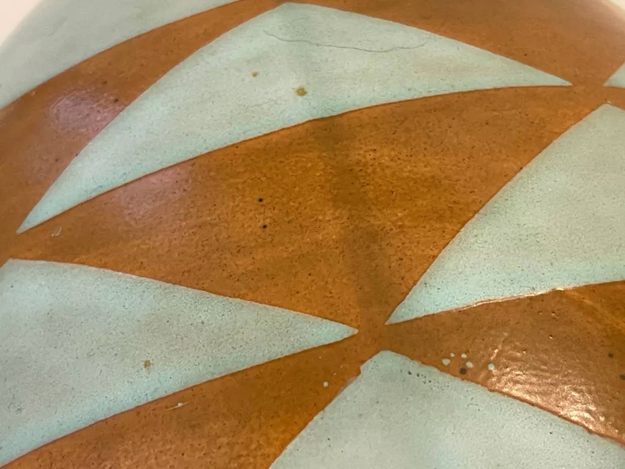 Boch Frères Keramis, Large Art-Deco Vase, Geometric Pattern.