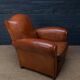 French leather club chair, circa 1930