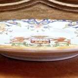 6 old Desvres Fourmaintraux Rouen dessert plates, Dinan model