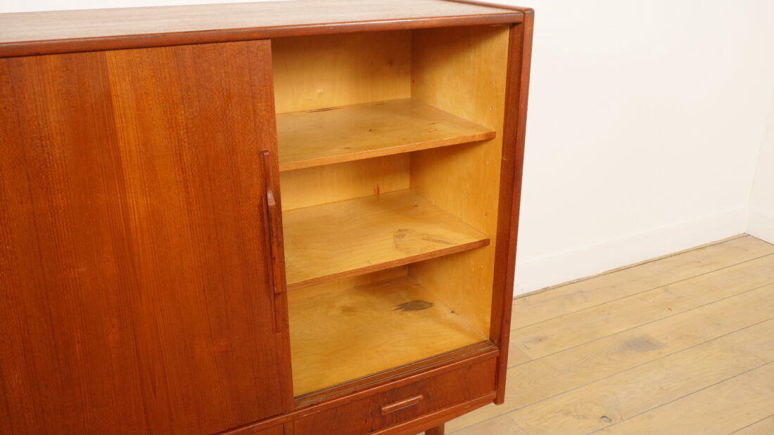 Buffet vintage | Armoire murale | Teck | 154 cm