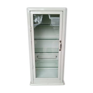 Meuble vitrine en métal - verre