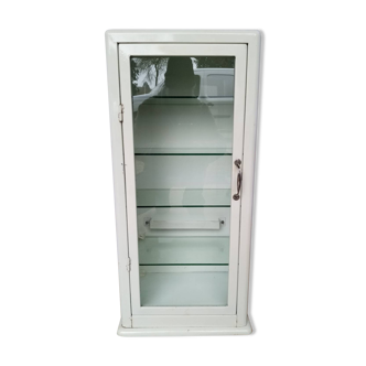 Metal and glass display cabinet