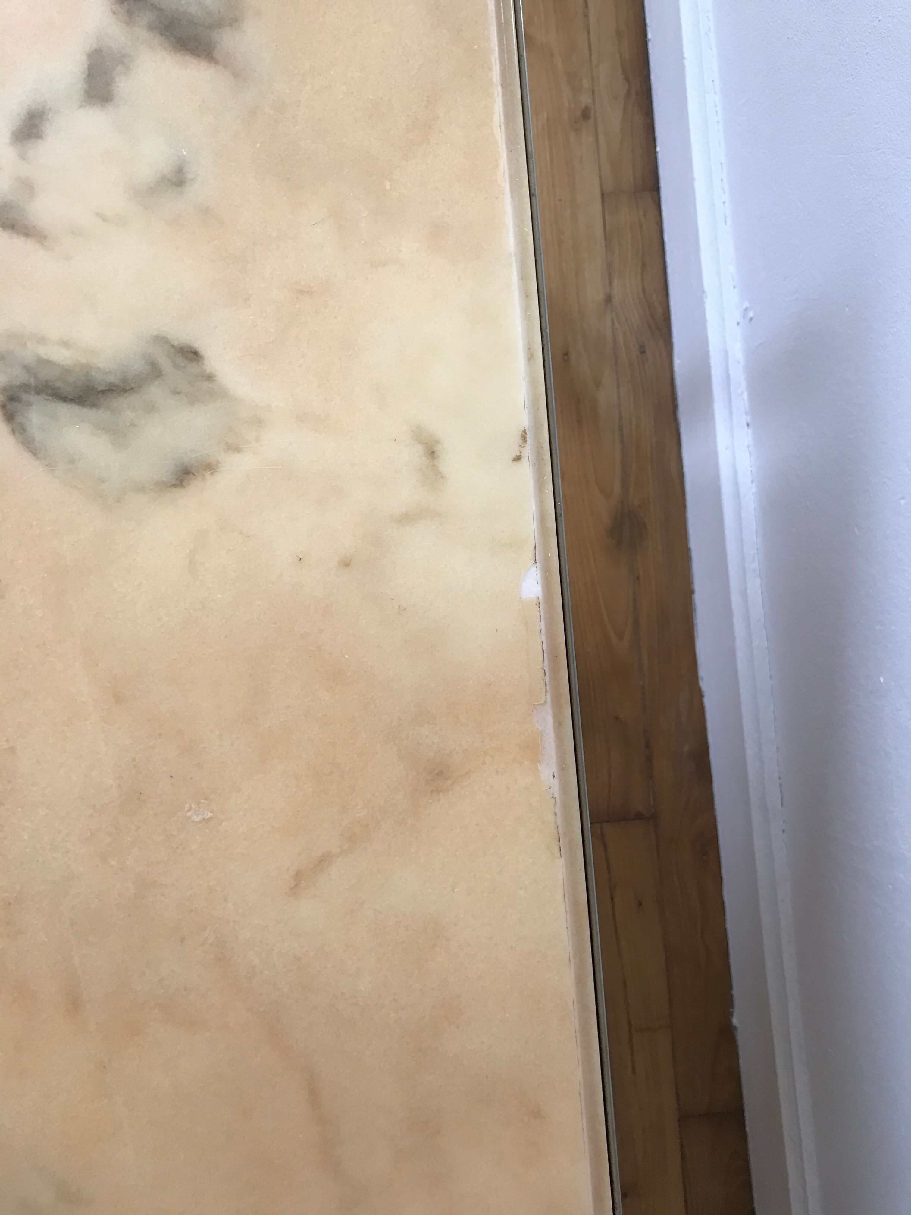 Brass and marble coffee table