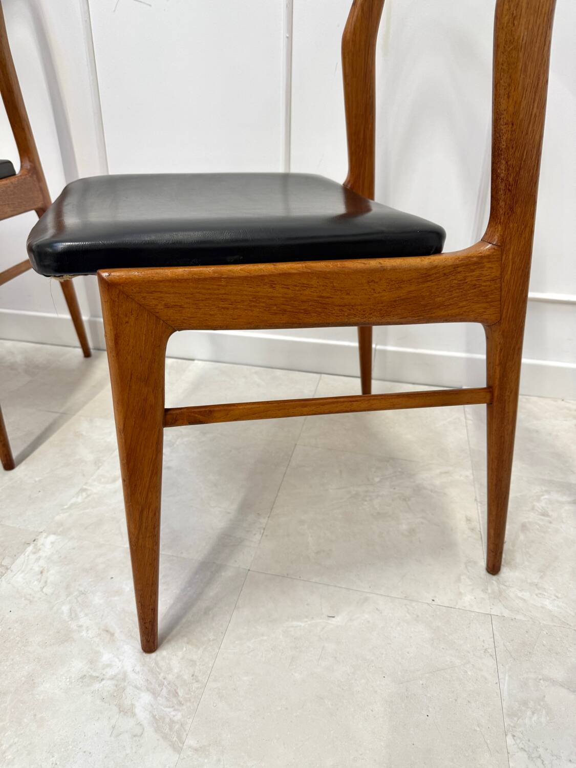 Set of 4 Scandinavian teak chairs