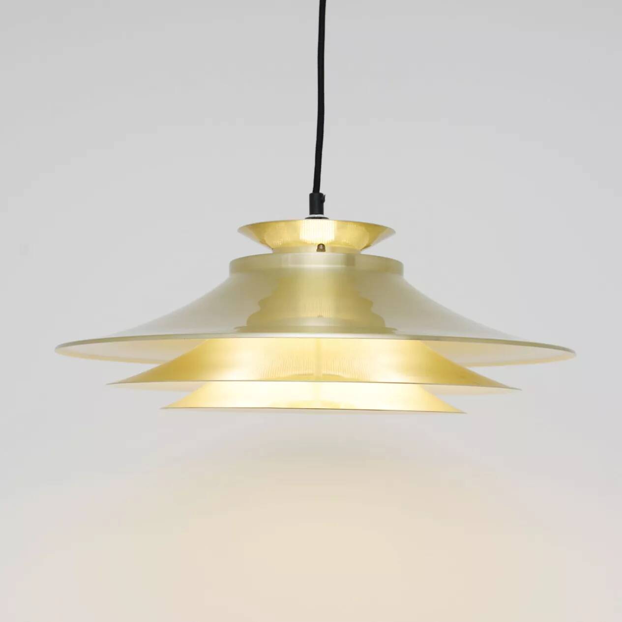 Golden Vitrika lamp, Denmark 1970s